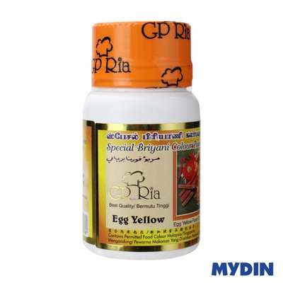 GP RIA Briyani Color Powder - Egg Yellow (25gm x 12 pcs)